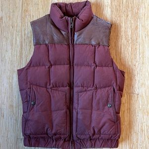 Filson Down and Leather Vest